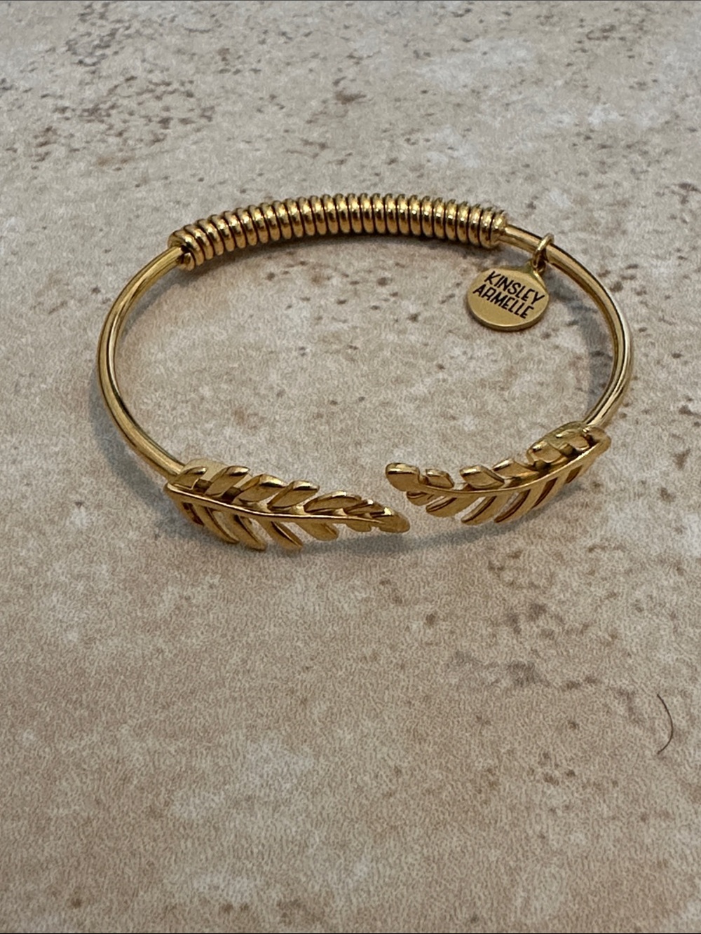 Goddess Collection Gold Laurel Leaf Bracelet